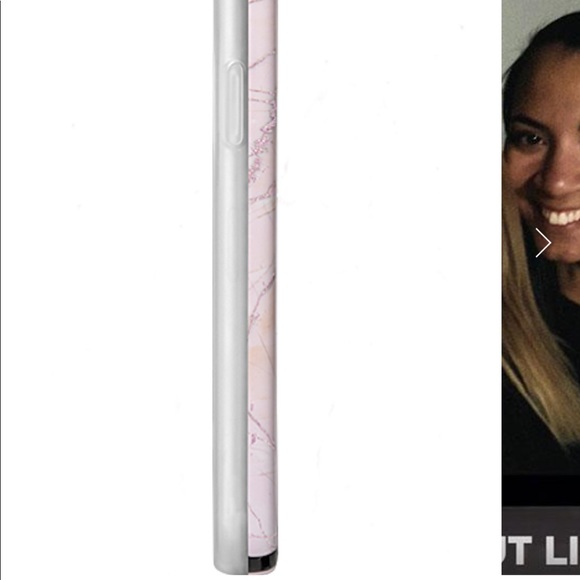 LuMee Duo Selfie Glitter Marble Pink IPhone Case - Picture 6 of 12